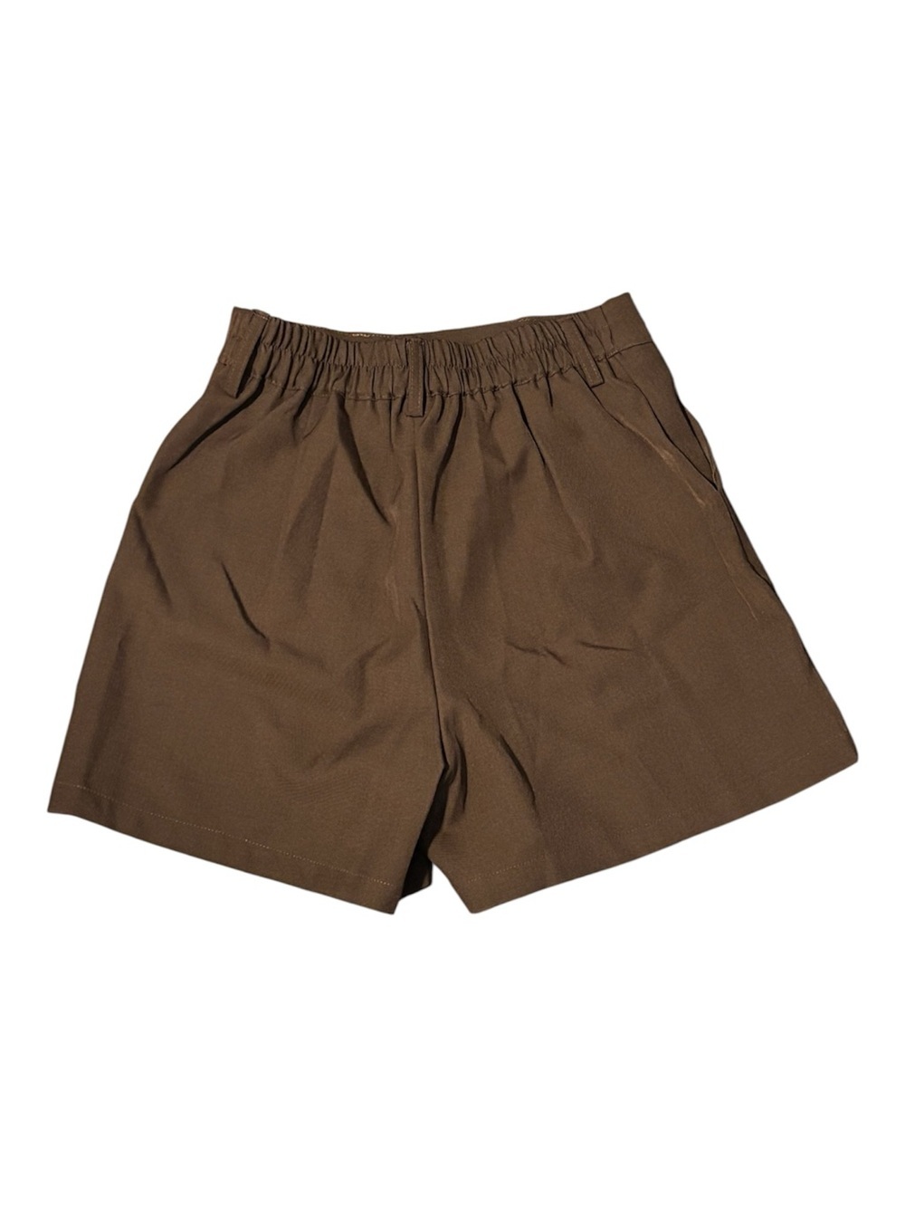 High Waisted Elastic Tailored Casual Trouser Shorts, Size Small - Picture 5 of 6